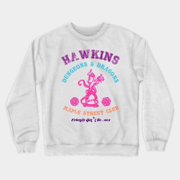 Hawkins D&D club (colors) Crewneck Sweatshirt by RedSheep